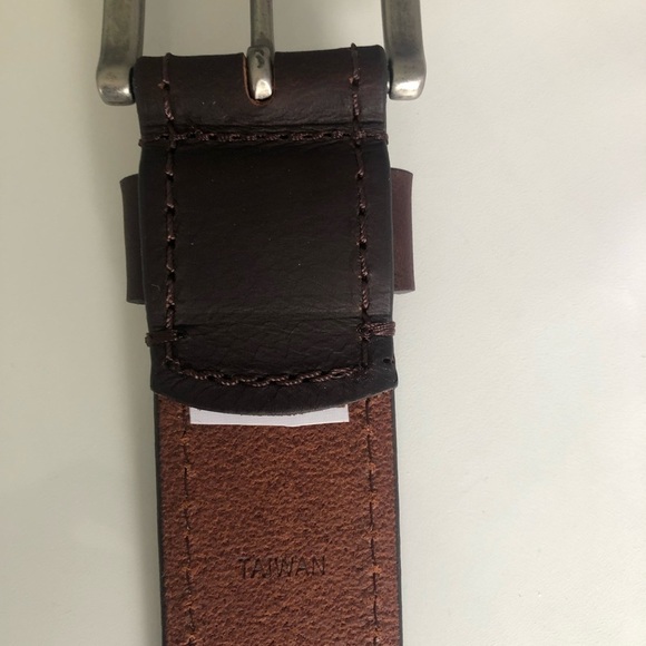 SOLD Leather belt - Brown 40” 1.5” wide - Picture 2 of 3